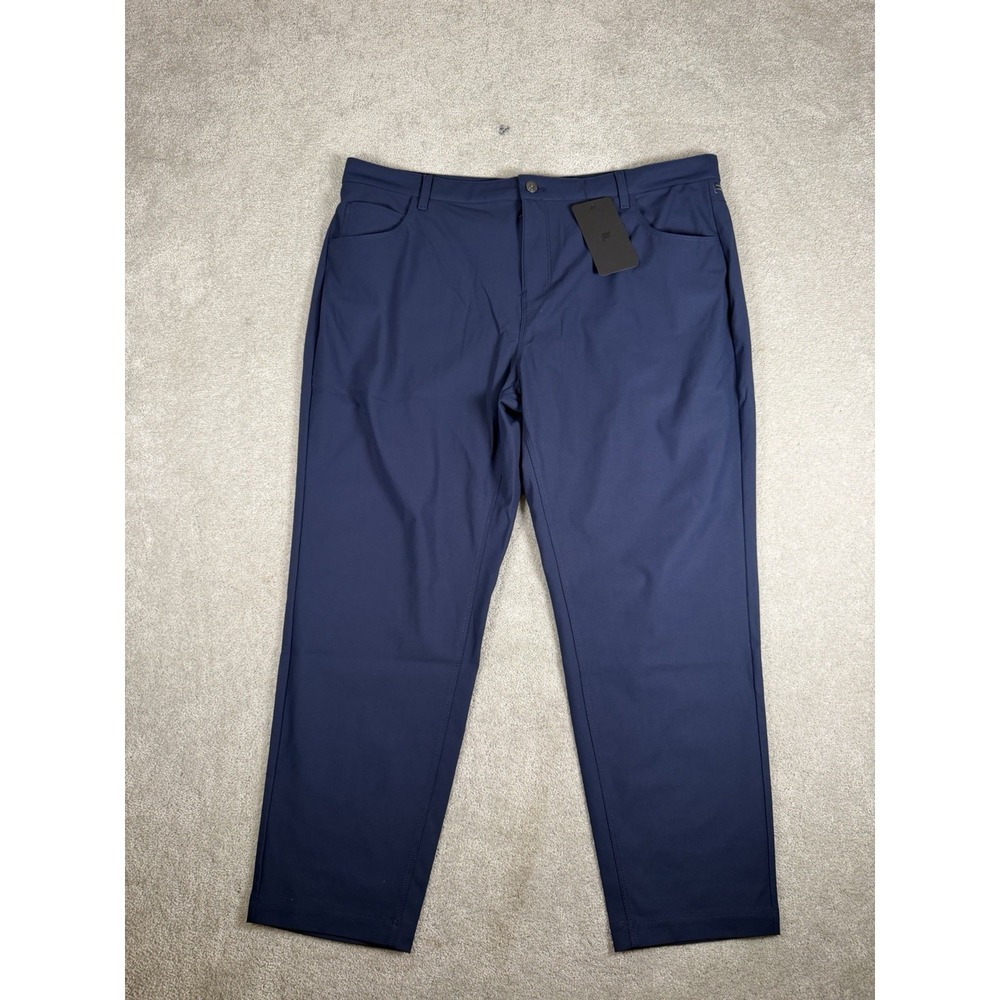 Fabletics Men's The Don 5 Pocket Pants Classic Fit Size 42x30* 28 Navy Blue  NWT